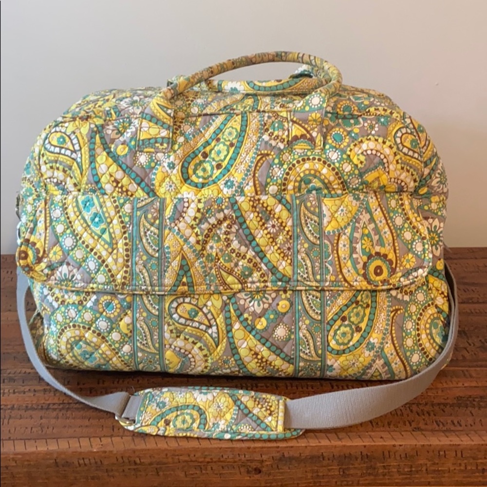 Vera Bradley Grand Weekend Travel Bag with trolley sleeve